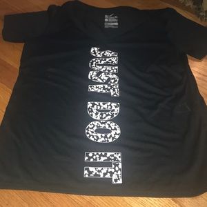 Nike nylon t shirt black